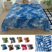 Djunllk Throw Blanket - Blue Microfiber Ultimate Cozy Soft Blanket, Breathable Fluffy Blanket All Season Use, 78.7" x 90.5"