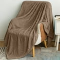 thumbnail image 1 of Djunllk Throw Blanket - Coffee Microfiber Soft Blanket Ultimate Cozy, Lightweight Blanket All Season Use, 27.5" x 39.3", 1 of 6
