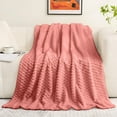 thumbnail image 1 of Djunllk Throw Blanket for Couch - Pink Super Cozy Soft Blanket, Fluffy Throw Blanket All Year Round Home Decor Fuzzy Warm Gifts for Women 27.5" x 39.3", 1 of 9