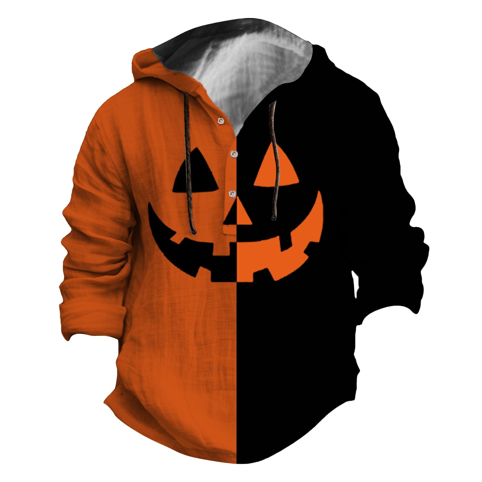 Clearance! Dkainn Mens Shirts Men's Halloween Print Scary Fun Sports