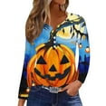 Clearance! Dkainn Tops for Women Plus Size Halloween Sweatshirts for