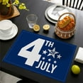 thumbnail image 1 of Dmlowu 4th of July Decorations Placemats 12x18" Cotton Table Mats Non Slip Heat Proof Independence Day Outdoor Placemats for Restaurants Dining Table Party Travel, 1 of 3