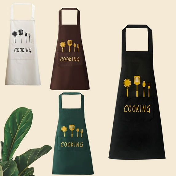 Dmlowu Apron Oil-Proof Aprons for Cooking, Water-Defending Fashionable Home Kitchen Aprons for Men, Women, Lightweight Kitchen Apron