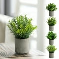 thumbnail image 1 of Dmlowu Artificial Plants Indoor Sturdy No Fade Fake Plants Greenery Potted Artificial Plants Mini Outdoor Faux Plants for Indoor Garden Office Table Room Home Decor, 1 of 6