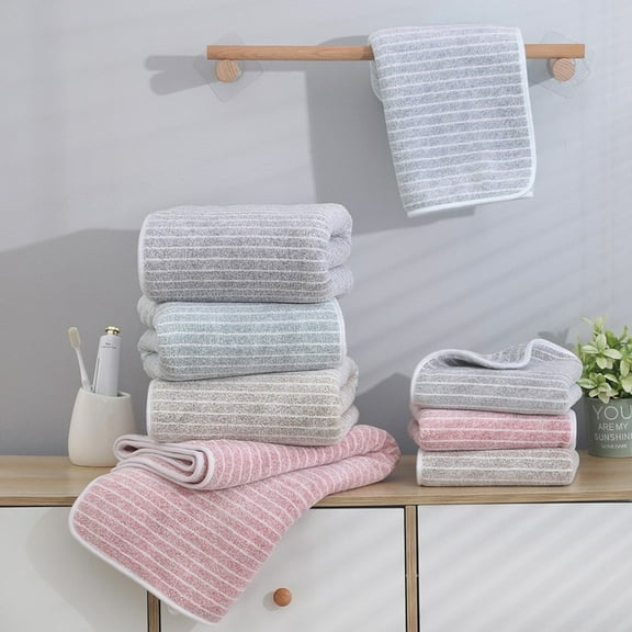 Dmlowu Bath Towels 14x30 inch Soft Towels Thickened Highly Absorbent Quicker Dry Hand Towels for Bathroom School Gym Hotel, Cotton Face Towels
