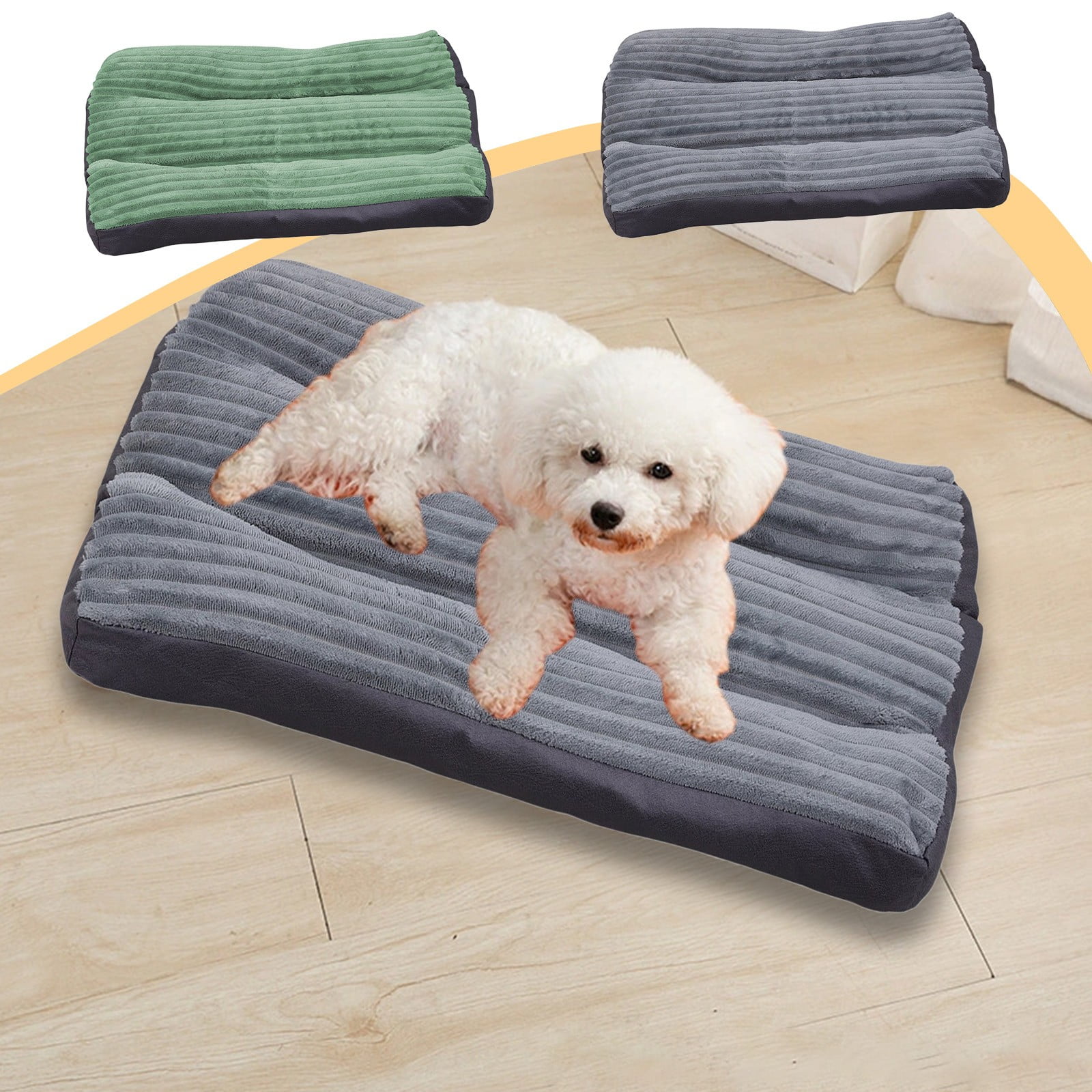 Dmlowu Dog Bed 19x24" Thickened Dog Beds Large Sized Dog Stain Proof Water Proof Large Dog Bed for Home Hotel Removable Non Slip Pet Food Mat