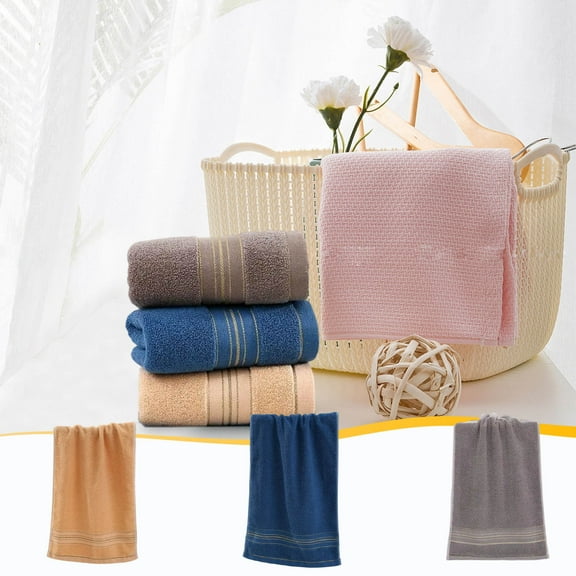 Dmlowu Face Towels Luxury Cotton Bath Towels Highly Absorbent Quicker Dry Kitchen Towels Non Shedding Hand Towels for Bathroom Kitchen Home