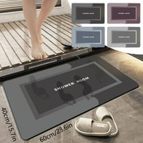 Dmlowu Kitchen Mats for Floor 16x24" Comfortable Bathroom Rugs Super Absorbent Quicker Dry Shower Mat Lightweight Luxury Soft Rugs for Living Room Bedroom Home