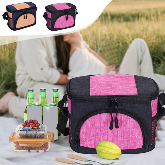 Dmlowu Lunch Bag 7x10" Portable Lunch Box for Women Men Durability Insulated Cooler Leak Proof Lunch Box for Home Office School Supplies
