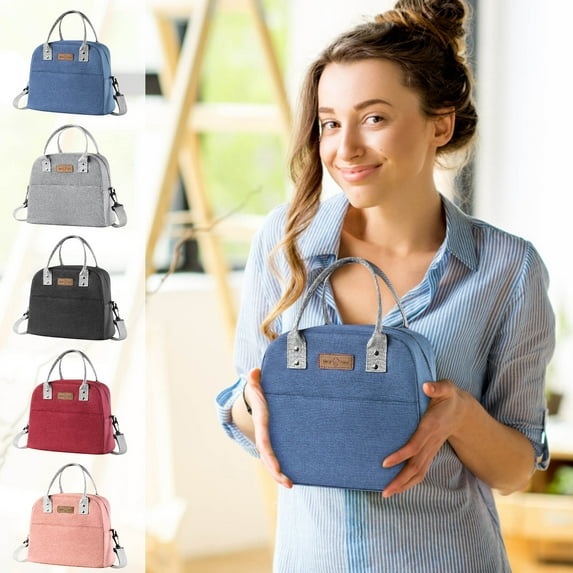 Dmlowu Lunch Bag Insulated Lunch Box for Women Men Lightweight Large Capacity Lunch Box Wear Proof Cooler Lunch Tote Bag for Travel Office Back to School Supplies