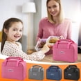 thumbnail image 1 of Dmlowu Lunch Bag Wear Proof Lunch Box for Women Men Lightweight Insulated Lunch Box Cooler Lunch Tote Bag for Travel Office Back to School Supplies, 1 of 6