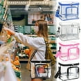 thumbnail image 1 of Dmlowu Lunch Box for Women 9x10" Durability Lunch Bag Portable Transparent Insulated Cooler Lunch Box for Home Office School Supplies, 1 of 4