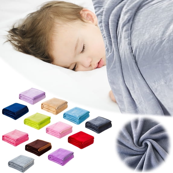 Dmlowu Blanket 47x79 inch Luxury Fleece Blanket Soft Fluffier Throw Blanket for Couch Microfiber Throw Blanket Warm Flannel Blankets for Home Travel Camping