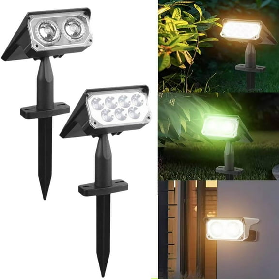 Dmlowu Solar Lights Outdoor Security Solar Lights Outdoor Waterproof Sturdy Solar Landscape Spotlights for Walkway Yard Garden, Automatic Control Garden Lights