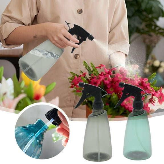 Dmlowu Spray Bottles for Cleaning 500ml Sturdy Spray Bottles No Leak Plastic Empty Spray Bottles Large-Capacity Spray Bottle for Garden, Adjustable Nozzle