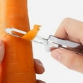 thumbnail image 1 of Dmlowu Vegetable Peeler, Sturdy Multi-Purpose Potato Peelers, Swivel Peeler with Handle for Easy Control, Potato Peeler for Vegetable, Fruit, Potato, Carrot, Dishwasher Safe, 1 of 7