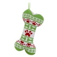 thumbnail image 1 of OAVQHLG3B Dog Christmas Stocking, Large Bone Shape Cable Knit Embroidered Dog Xmas Stockings, Knitted Hanging Stockings Pets, 1 of 5