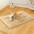 thumbnail image 1 of Clearance!Dog Crate Pad Ultra Soft Dog Bed Mat Washable Pet Kennel Bed with Non-Slip Bottom Fluffy Plush Sleeping Mat for Large Medium Small Dogs, 12 x 17 Inch, 1 of 8