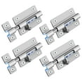 thumbnail image 1 of Clearance Door Security Slide Latch Lock, Keyless Entry Door Lock, Thickened Stainless Steel Sliding Door Lock, Easy to Install Gate, Slide Latch Lock with 12 Screws (2 Pack), 1 of 2