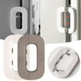thumbnail image 1 of Clearance Doorstop under $10,2pc Self Adhesive Refrigerator Systems Refrigerator Locks Household Refrigerator Freezer Door Cabinet And Buckles For Cabinets Drawers, 1 of 9