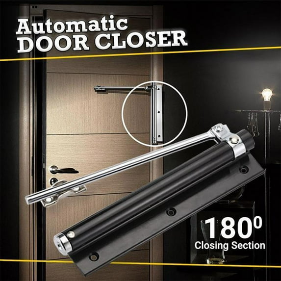 Clearance Doorstop under $10,Door Stainless Spring Steel Closer Single Adjustable Automatic Closer Door Tools & Home Improvement
