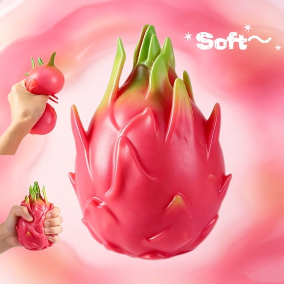 Clearance Dragon Fruit smushers Squishies , Realistic Giant Slow Rise ...