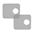 thumbnail image 1 of Clearance Drain Rack under $15 Silicone Kitchen Sink Protector Mat Folding Heat Non Slip Kitchen Sink Mats Grid Accessory Grey For Bottom Of Farmhouse Stainless Steel Porcelain Sink, 1 of 9