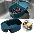 thumbnail image 1 of Clearance Drain Rack under $5 Over The Colander Strainer Basket Wash Vegetables And Fruits Drain Cooked Pasta And Dry Dishes Extendable New Home Kitchen, 1 of 7