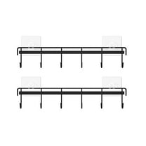 Clearance Drain Rack under $6 Kitchen Utensil Rack Wall Mount Kitchen Utensil Hanger No Drilling Kitchen Utensil Holder Space Saving Kitchen Wall Hooks For Kitchen Bathroom 2 Packs