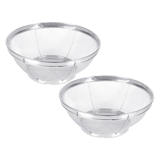 Clearance Drain Rack under $7 Stainless Mesh Net Strainer Basket Colander To Strain Steam Or Cook Vegetables & Pasta Kitchen Rice Sieve Washing Bowl Vegetables Cleaning Strainer Drain Basket