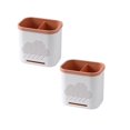 thumbnail image 1 of Clearance Drain Rack under $8 Multifunctional Storage Rack Chopsticks Double Layer Cutlery Drainer Basket Tableware Bucket Utensils Holder Chopstick Drain Box, 1 of 9