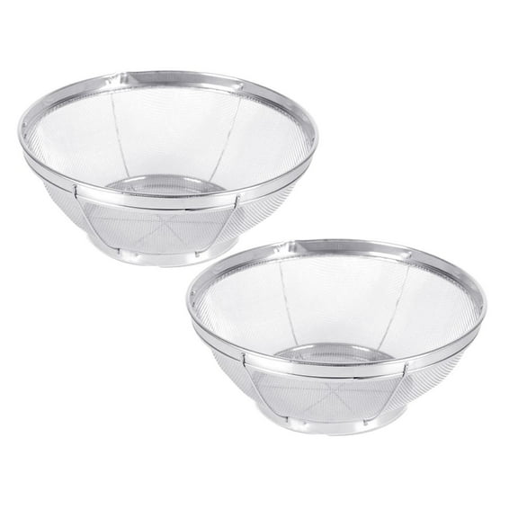 Clearance Drain Rack under $8 Stainless Mesh Net Strainer Basket Colander To Strain Steam Or Cook Vegetables & Pasta Kitchen Rice Sieve Washing Bowl Vegetables Cleaning Strainer Drain Basket