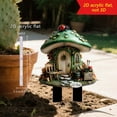 thumbnail image 1 of Clearance!Dreamy Mushrooms House 2D Flat Garden Pile Outdoor Courtyard Pile Scene Decoration Props, 1 of 8