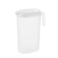 thumbnail image 1 of Hvmvliv Drink Dispenser Cold Kettle with Lid Plastic Pitcher Drinks for Hot/Cold Lemonade Beverage Clear Pitcher with Lid White(2L), 1 of 6
