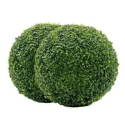 Clearance! Dusknt Artificial Flowers, Artificial Boxwood Balls Topiary Ball Plants for Arcades Decks Outdoor Walkways Boxwood Balls Lifelike Plants Clean Look Artificial Balls 1 Count,