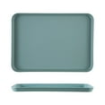 thumbnail image 1 of Clearance! Dusknt Baking Trays & Trays, Barbecue Grill, Plastic Dinner Plate Green Large Size A, 1* Plate, 1 of 6