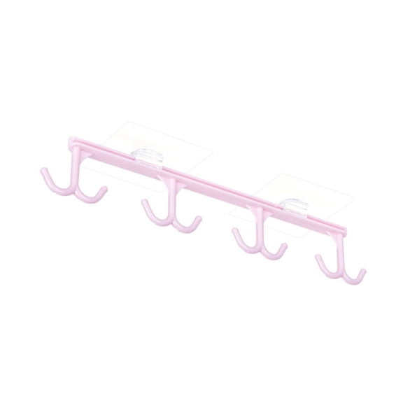 Clearance! Dusknt Rack Clearance Sale! Kitchen Cup Holder Rack Self Adhesive Under Shelf Board Hook Cupboard Hanger Organizer, Wire Shelving
