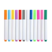 Clearance! Dust Water Soluble Liquid Chalk Water Based Erasable Chalkboard Acrylic Board 12 Color Light Board Pen for Doodling, Washable Toddler Chalk Non Toxic Chalk Drawing, Writing （0.7mlx12）