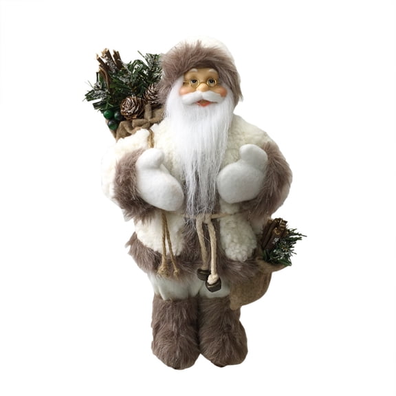 EGNMCR Christmas Santa Claus Figurines Doll , Santa Claus Figurines Decorations for Tabletop Centerpieces, Fireplace Window Ornaments Festival Present Birthday Gifts