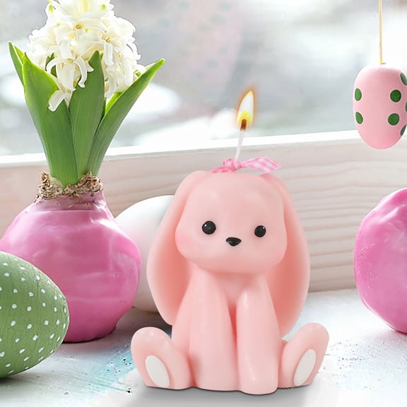 EGNMCR Easter Candles Long Eared Rabbits Aromatherapy Candle Aromatherapy Gift Box Styling Candle Photography Props
