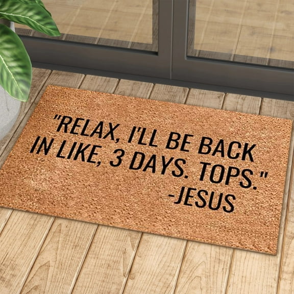 Clearance EGNMCR Happy Easter Mat Rabbits Bunny Decorative Kitchen Door Mats, Home Spring Easter Holiday Holiday Party Low- Floor Mat 15.7x23.6 Inch