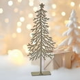 thumbnail image 1 of EGNMCR Mini Small Iron Christmas Tree Desktop Decoration Ornaments Christmas Scene Modeling Layout Christmas Decoration Happy New Year, 1 of 5
