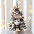 thumbnail image 1 of EGNMCR Tabletop Christmas Tree 18"Mini Small Artificial Christmas Tree LED String Lights,Ornaments Balls,Bells and Pine Cones Tabletop Small Xmas Tree for Holiday Indoor Christmas Decoration, 1 of 5