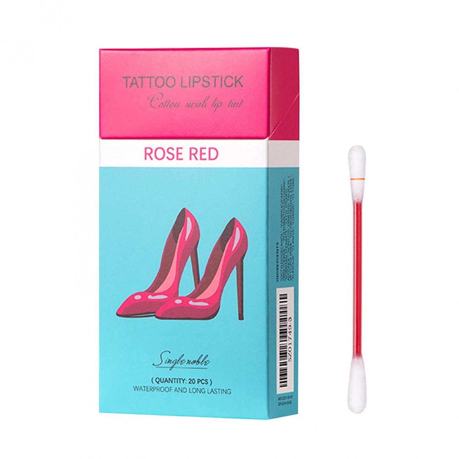 Clearance! EQWLJWE 20 Pcs/Set of Tattoo Lipstick, Cigarette Box Cotton