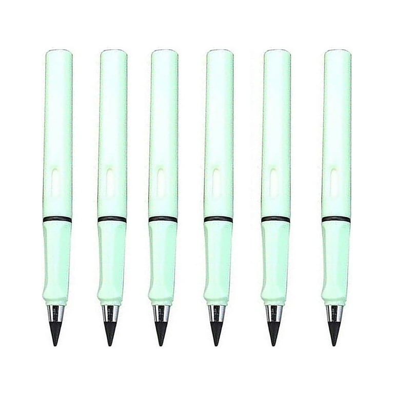 Clearanceeqwljwe 6 Pieces Everlasting Pencil Inkless Erasable Pencil Infinite Pencil Technology Unlimited Writing Eternal Pencil No Ink, Green