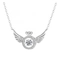 thumbnail image 1 of EQWLJWE Angel Wings Necklace,Women Fashion Love Heart Diamond Pendant Necklace Mother's Day Brithday Anniversary Gift Jewelry, 1 of 2