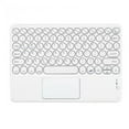 thumbnail image 1 of SDJMa Bluetooth Keyboard - Round Cap Keyboard Portable Mini BT Wireless Keyboard with Touchpad, Ultra-Slim Rechargeable Wireless Keyboard Android Windows PC Tablet, 1 of 7