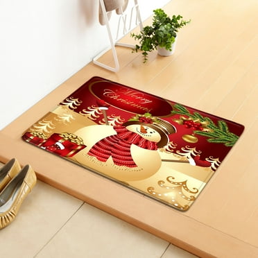 Clearance! EQWLJWE Christmas Doormats Xmas Door Mat Home Front Door Decorations Christmas Festival Decor Welcome Blankets, 16 x 24inch