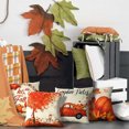 thumbnail image 1 of Clearance! EQWLJWE Fall Decor Pillow Covers 18x18 Set of 4 Pumpkin Farmhouse Decorations Pumpkin Maple Farm Truck Throw Cushion Case for Fall Thanksgiving Home Decorative Pillows, 1 of 4