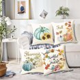 thumbnail image 1 of Clearance! EQWLJWE Fall Decor Pillow Covers 18x18 Set of 4 Pumpkin Farmhouse Decorations Pumpkin Maple Farm Truck Throw Cushion Case for Fall Thanksgiving Home Decorative Pillows, 1 of 4